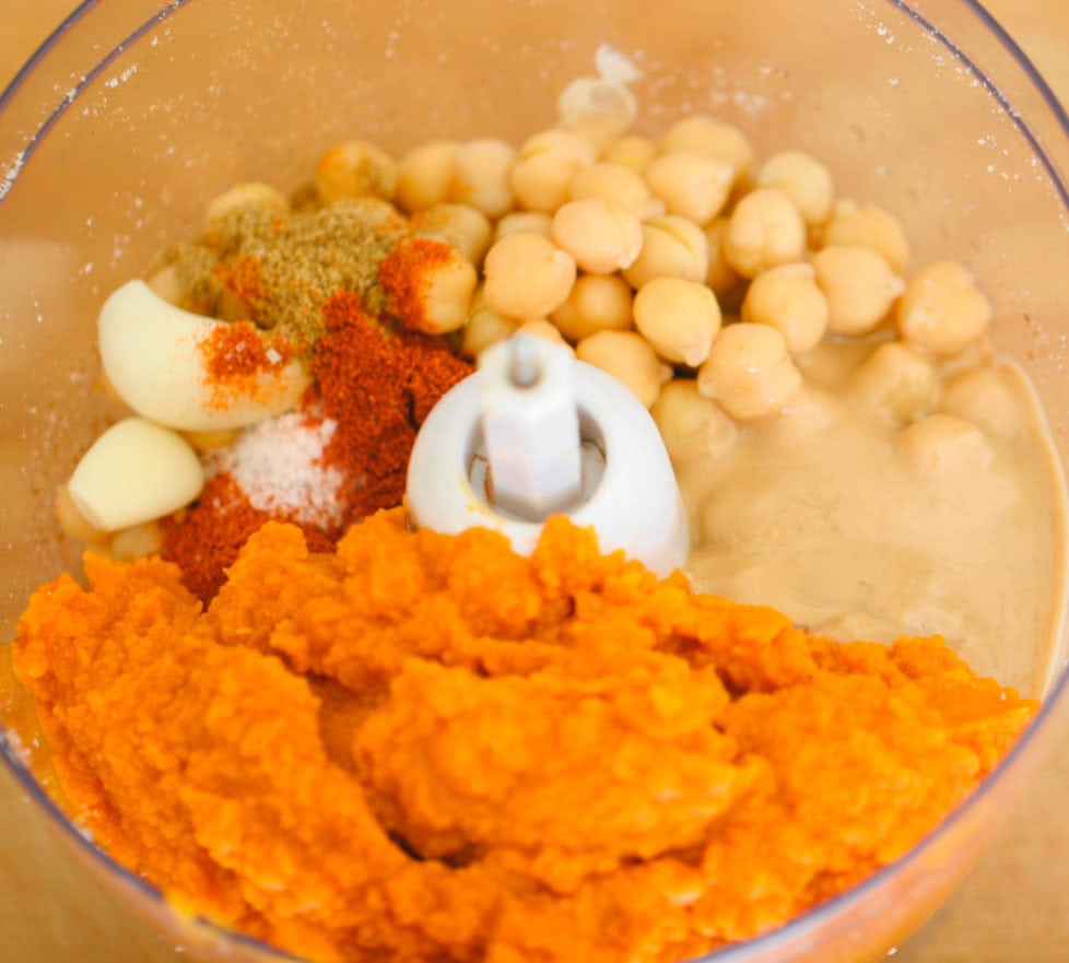 Ingredients for Spicy Pecan Pumpkin Hummus