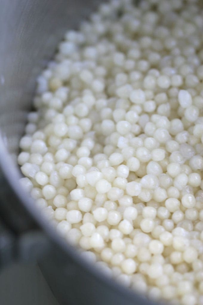 close up of a pot of quinoa