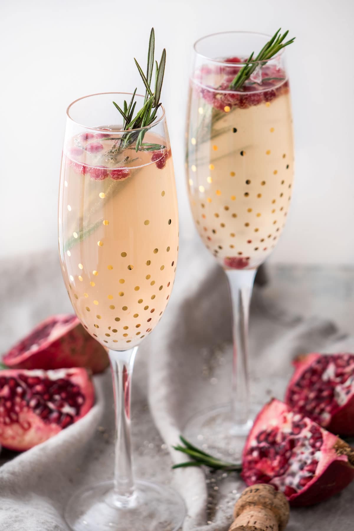 Pomegranate Prosecco Kombucha Cocktail