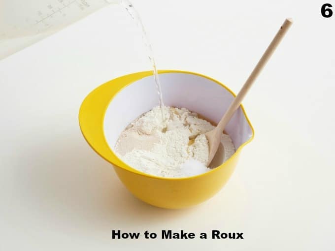 A bowl of flour for roux