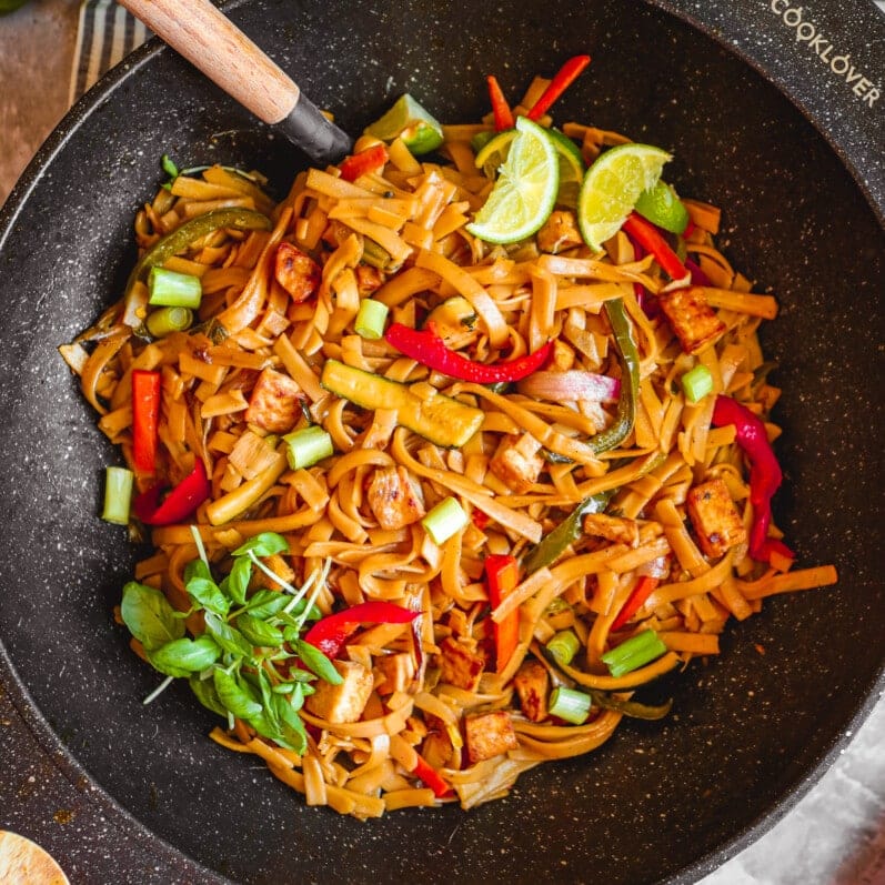 Thai Drunken Noodles Recipe (Pad Kee Mao) | Ooh La La It's Vegan