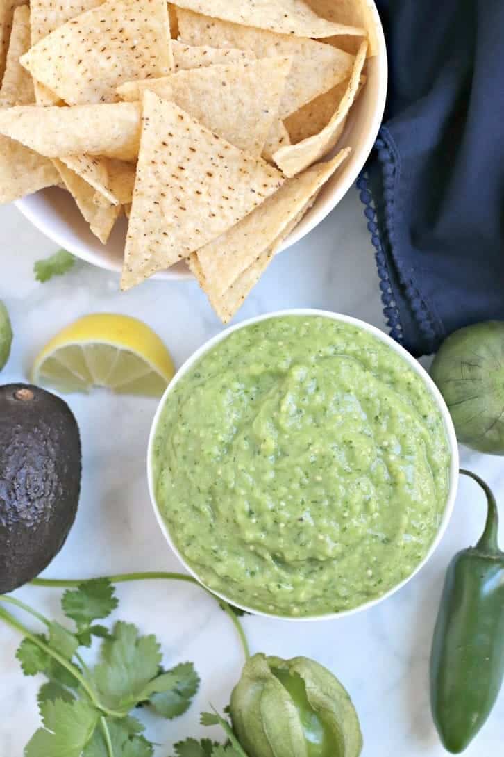 homemade salsa recipe tomatillo avocado salsa verde