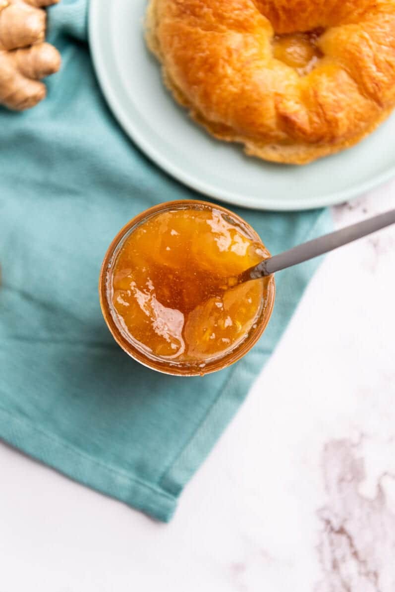 Small Batch Pear Ginger Jam (No Pectin) Ooh La La It's Vegan