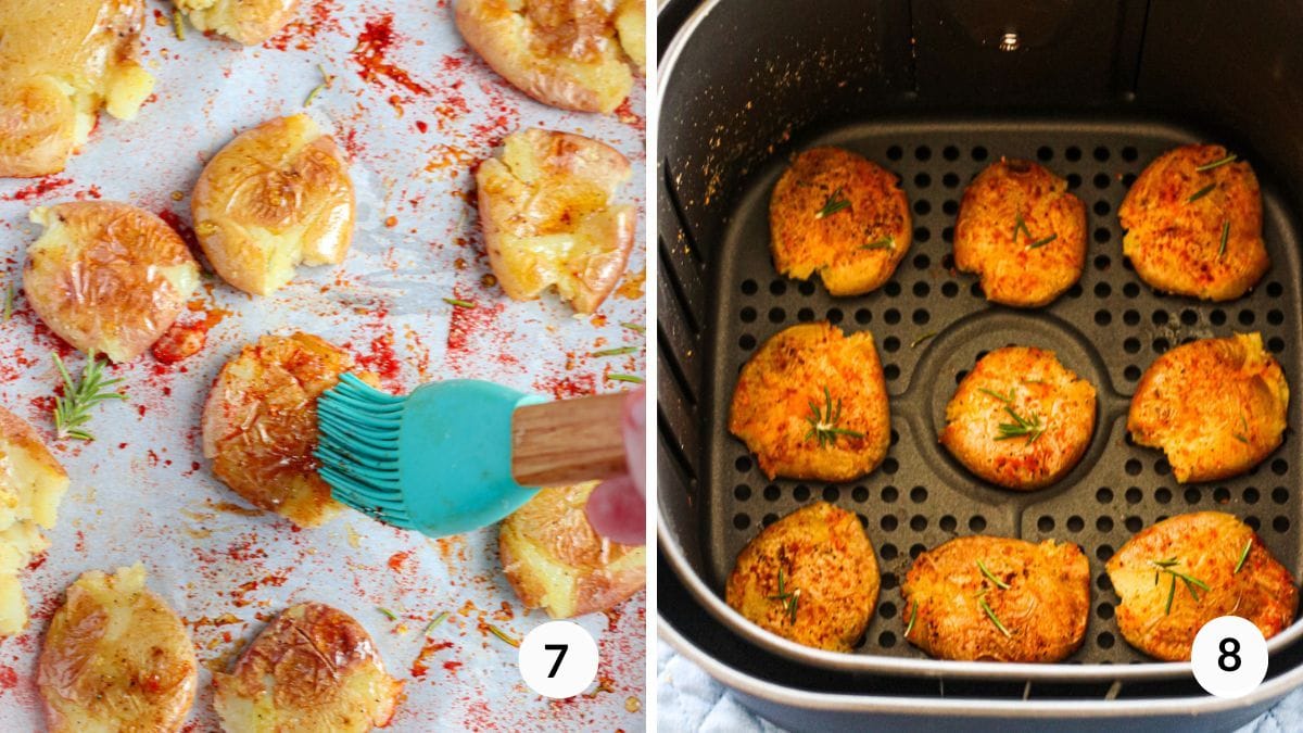 steps 7 and 8, smashed potatoes recipe