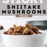 SHIITAKE MUSHROOMS Pinterest Pin