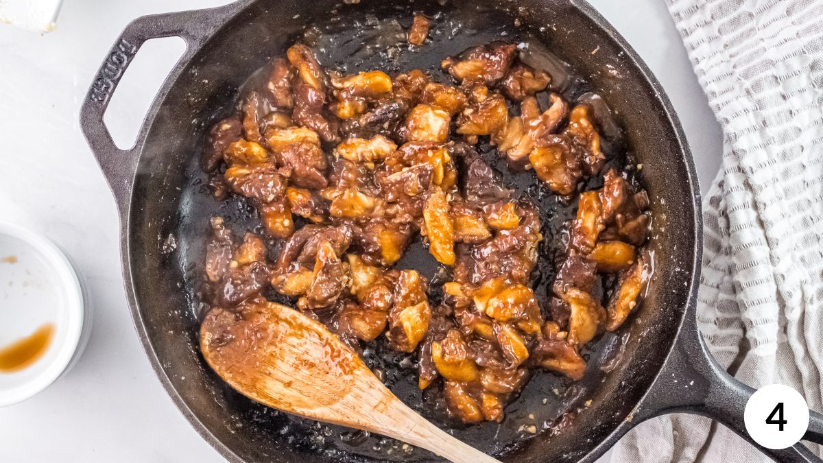 step 4 sticky mushrooms