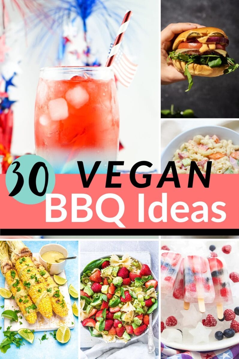 vegan-bbq-ideas collage for Pinterest