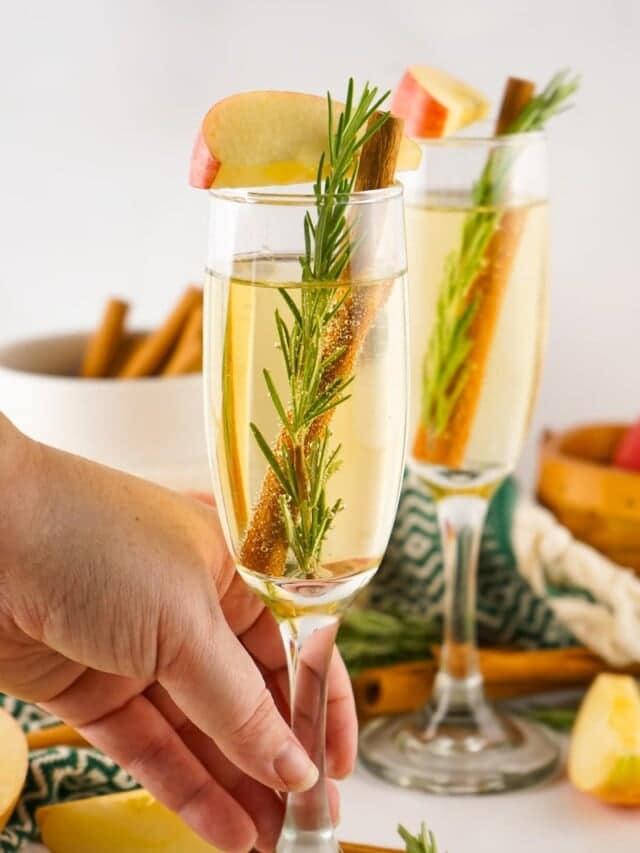 Apple Cider Mimosa Recipe Ooh La La It's Vegan