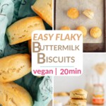 vegan biscuits recipe Pinterest pin