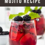 Blackberry Mojito Recipe Pinterest Pin