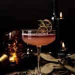 devil's margarita on a spooky table