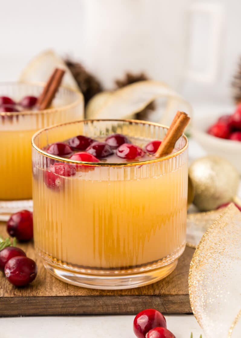 Christmas Old Fashioned on a table