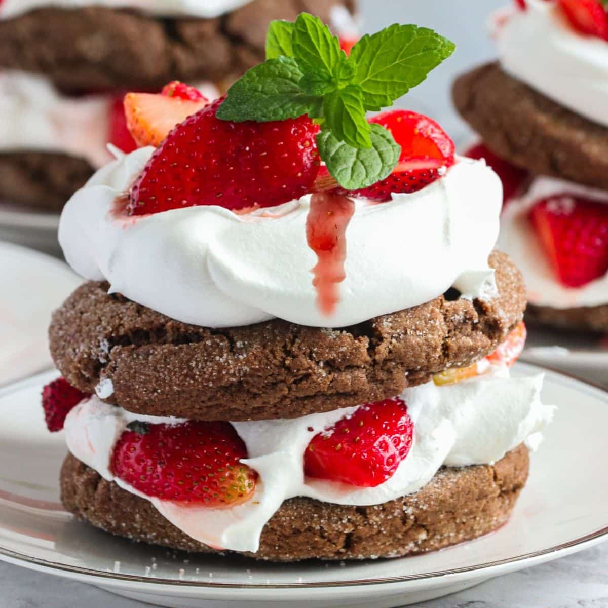 square image of strawberry shortcake