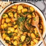 Pinterest Pin for Saag Aloo
