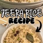 jeera rice recipe Pinterest pin