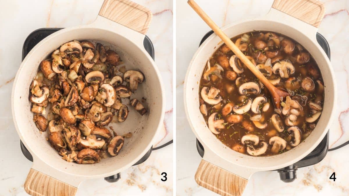 steps three and four vegan cream of mushroom soup (2)