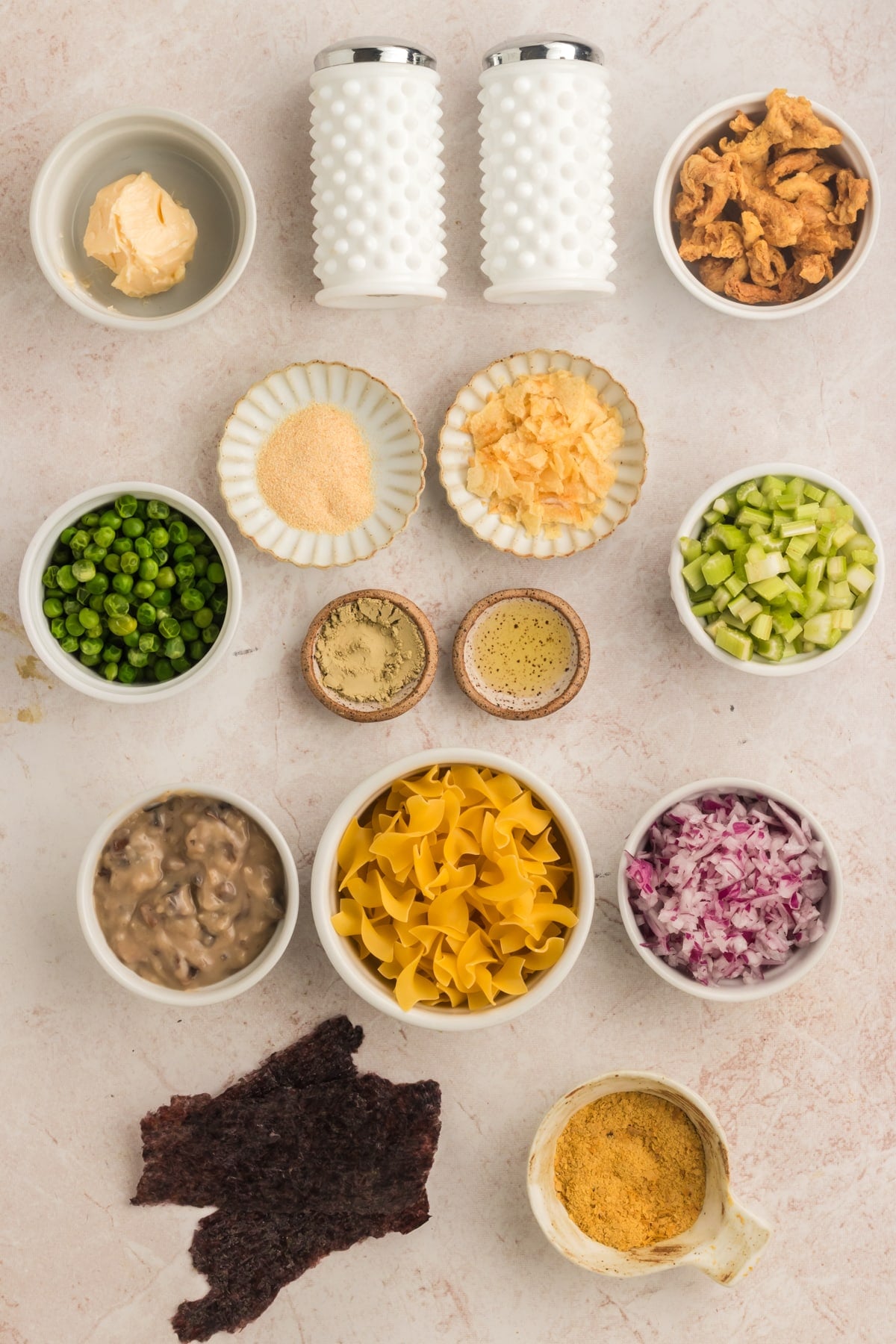 ingredients for vegan tuna casserole