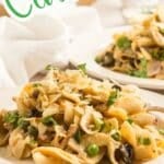 vegan tuna noodle casserole Pinterest pin