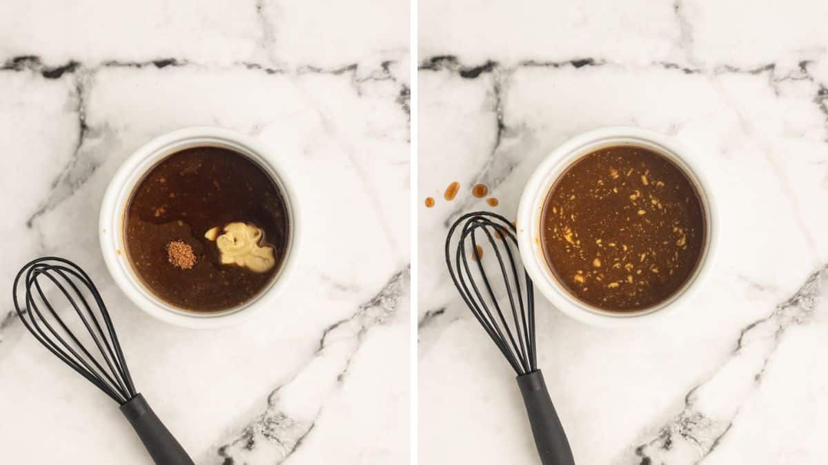 making the marinade for the vegan ham (1)