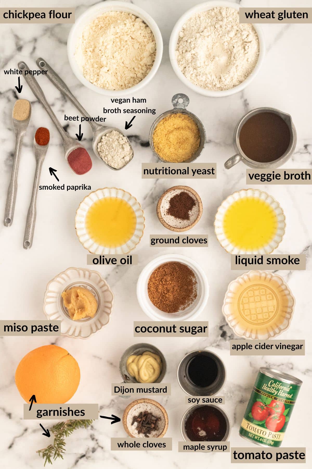 vegan ham ingredients