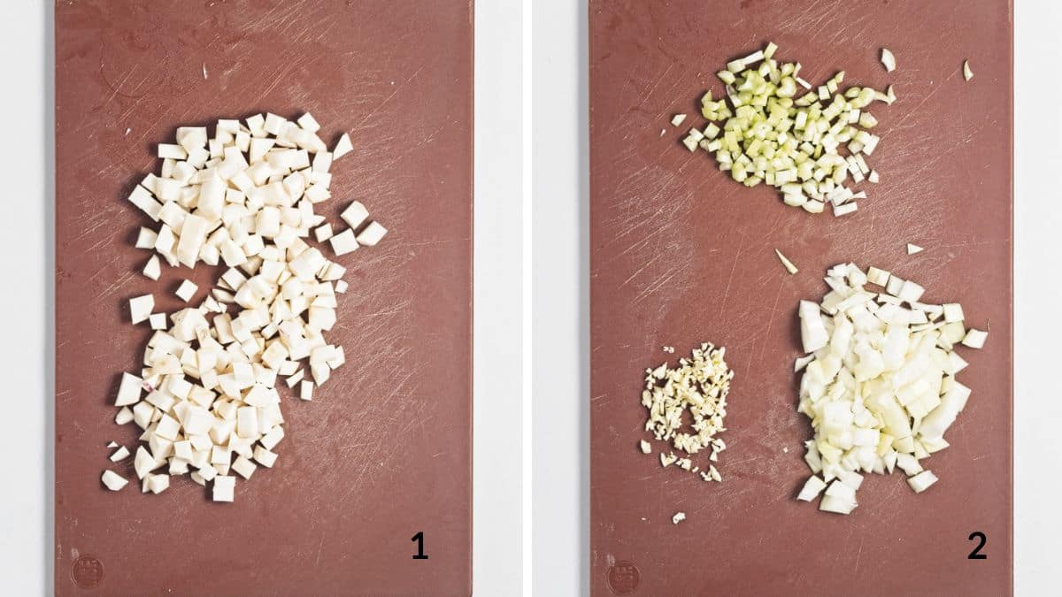 turnip soup steps 1 and 2