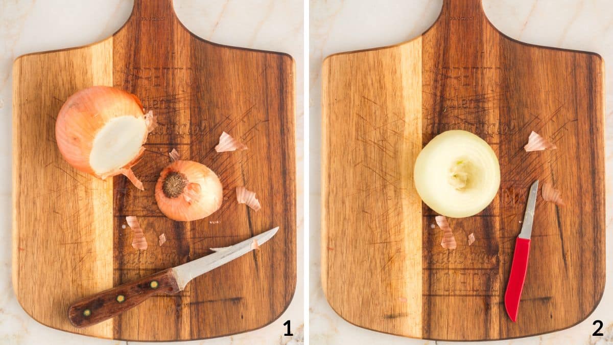 steps 1 and 2 viral tiktok onion boil